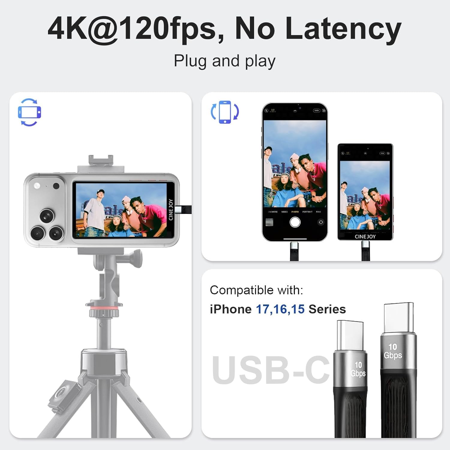 CineJoy M2 Selfie Monitor Scre - Action Camera 4K ulasan dan harga