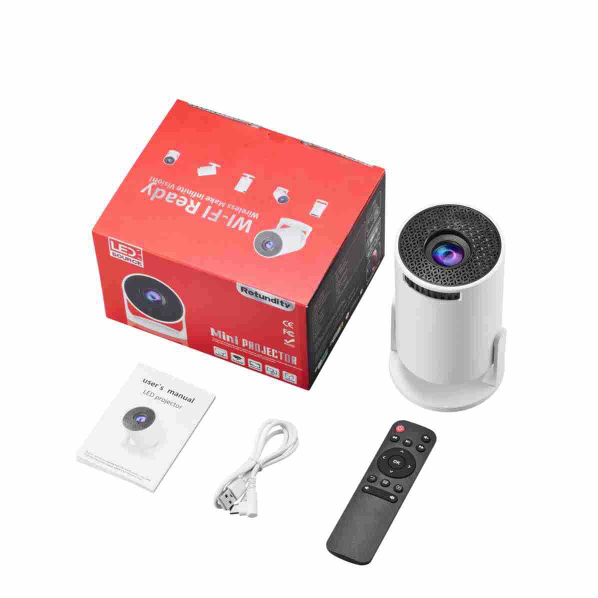 NEW Wifi HY300mini 2026  4K Sm - Mini Projector Portable ulasan dan harga