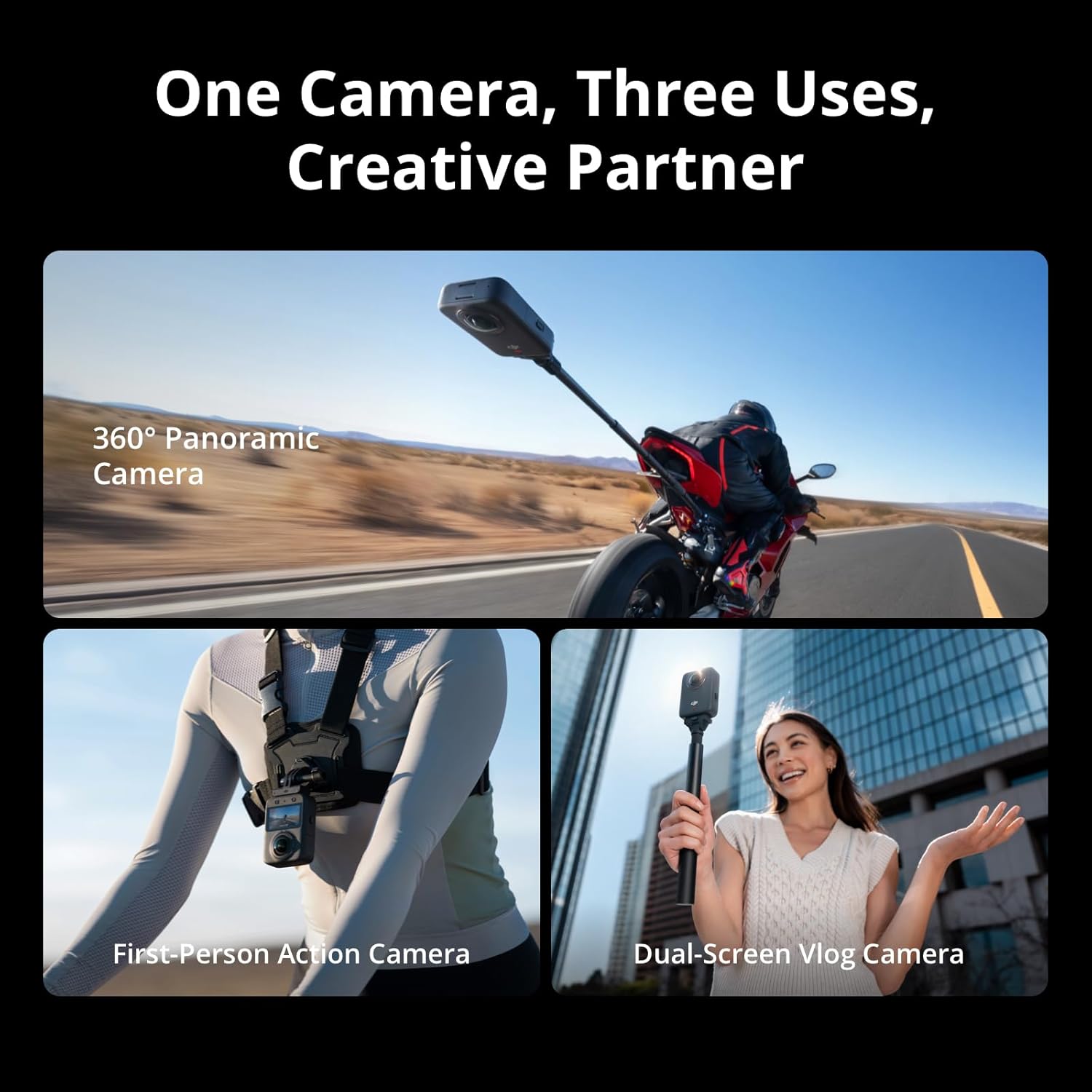 Refurbish Used DJI Osmo 360 Ca - Action Camera 4K ulasan dan harga